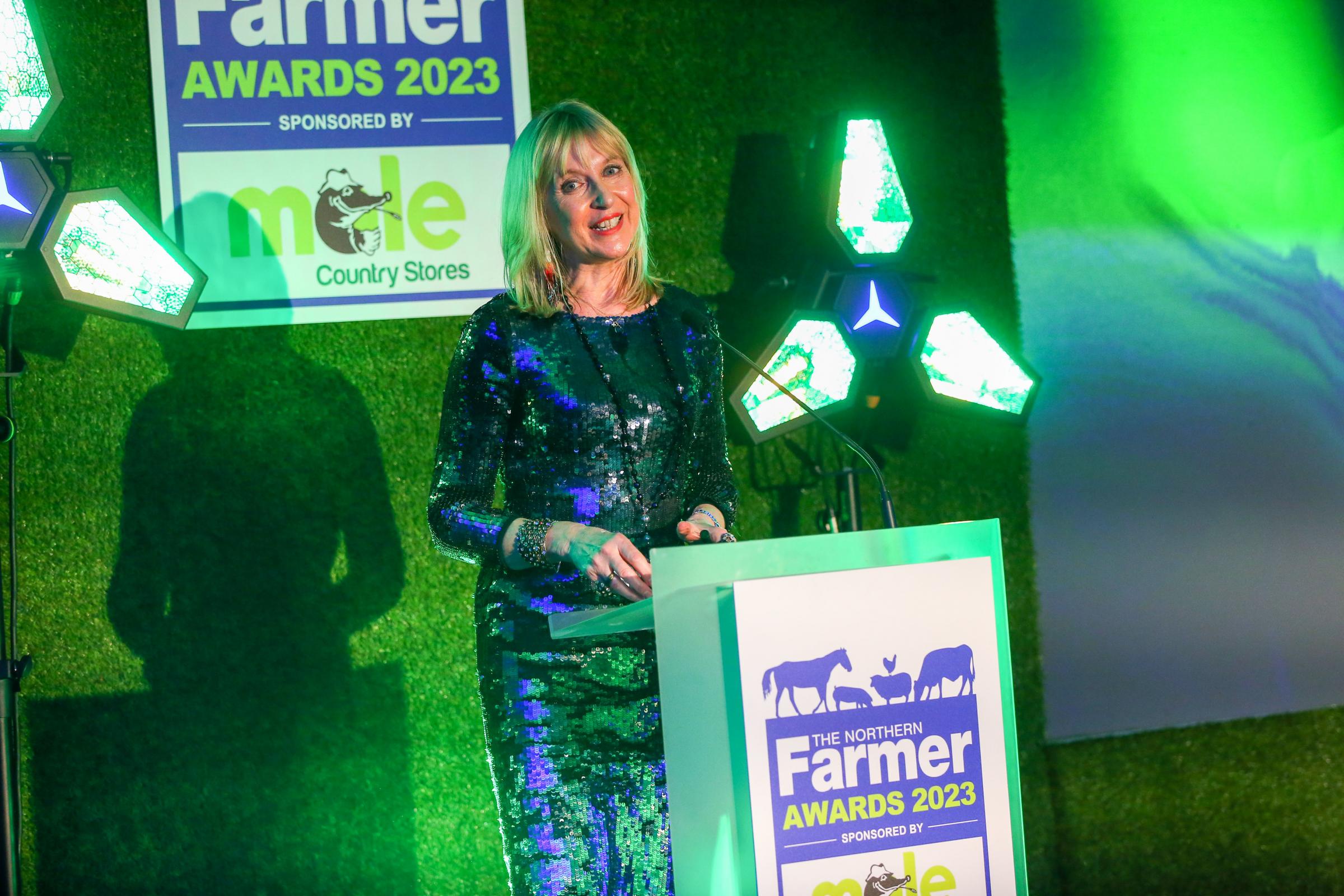 Host Wendy Gibson at the 2023 Northern Farmer Awards at Pavillions of Harrogate Picture by Tom Banks