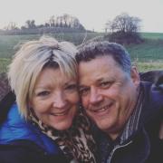 Michael and Teresa Holmes. Mr Holmes died after being trampled by cows in Netherton, West Yorkshire, and his wife is in a wheelchair following the incident on September 29 2020