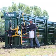 Steve Langrell demonstrates the use of Arrowquip equipment