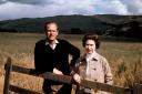 Queen Elizabeth II and the Duke of Edinburgh at Balmoral to celebrate their Silver Wedding anniversary in 1972