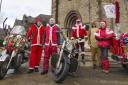 The Santa bike run team are raising money for the brain tumour charity