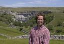 Neil Heseltine in front of Malham Cove