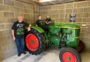 Bill Moody and his grandsons Max and Joseph on board the Deutz FL14