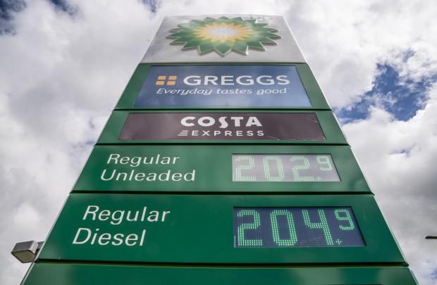 The Northern Farmer: Petrol prices at Wetherby Services on June 8, 2022 (PA)