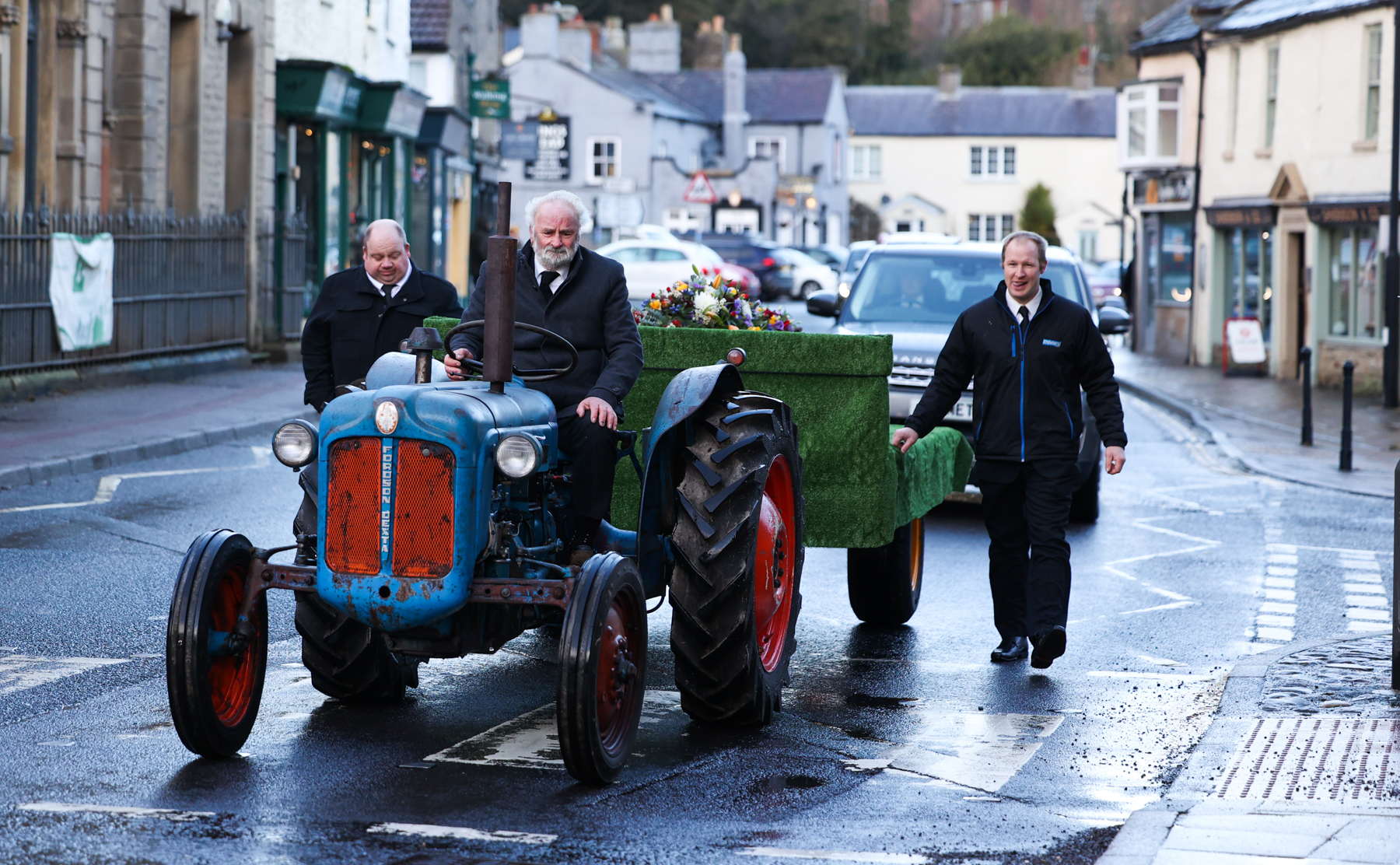 The funeral of local farmer John Metcalfe takes place in Leyburn, North Yorkshire with the service at St Matthew’s Church in the town.