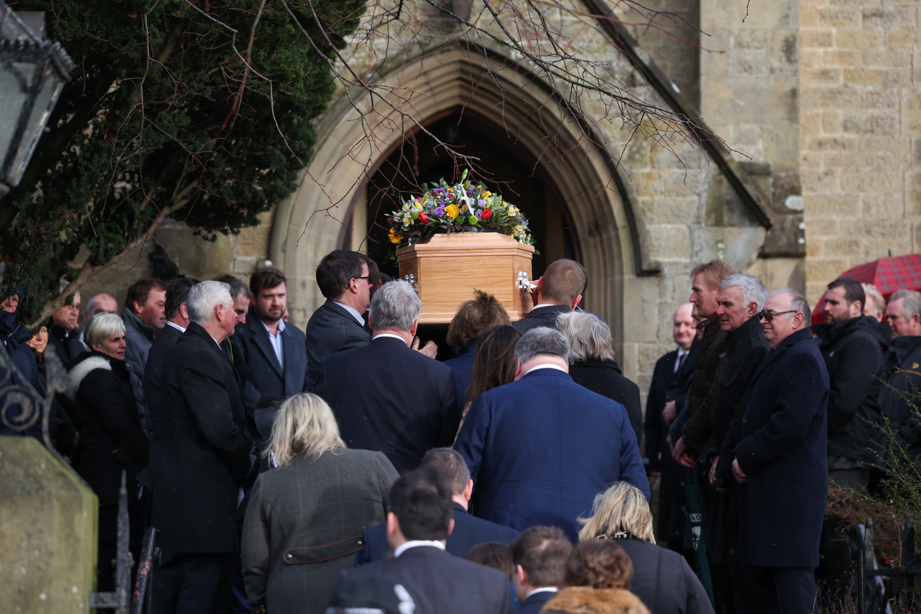 The funeral of local farmer John Metcalfe takes place in Leyburn, North Yorkshire with the service at St Matthew’s Church in the town.