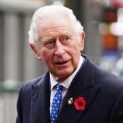 The Prince of Wales during a visit to Glasgow Central Station