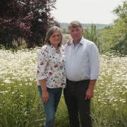 Lynda and Andy Eadon are supporting the Farm Safety Foundation's Mind Your Head campaign