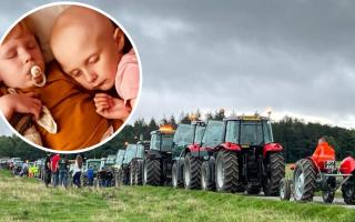 A tractor road run will be held next month in Woodland, Bishop Auckland to raise money for children with cancer on behalf of a young girl diagnosed last year Credit: REBECCA GARGETT,  RACHEL ANDERSON